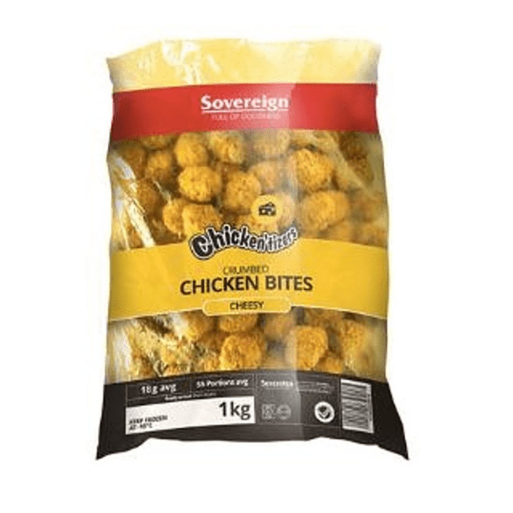 Chicken'tizers Crumbed Chicken with Cauliflower, Sweetcorn & Cheese Strips & Bites
