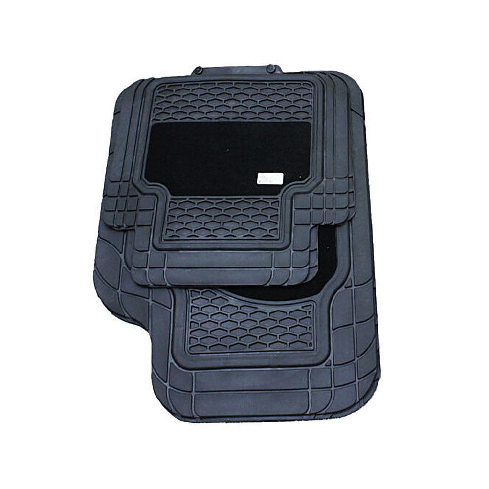 Car Mats Rubberised Black